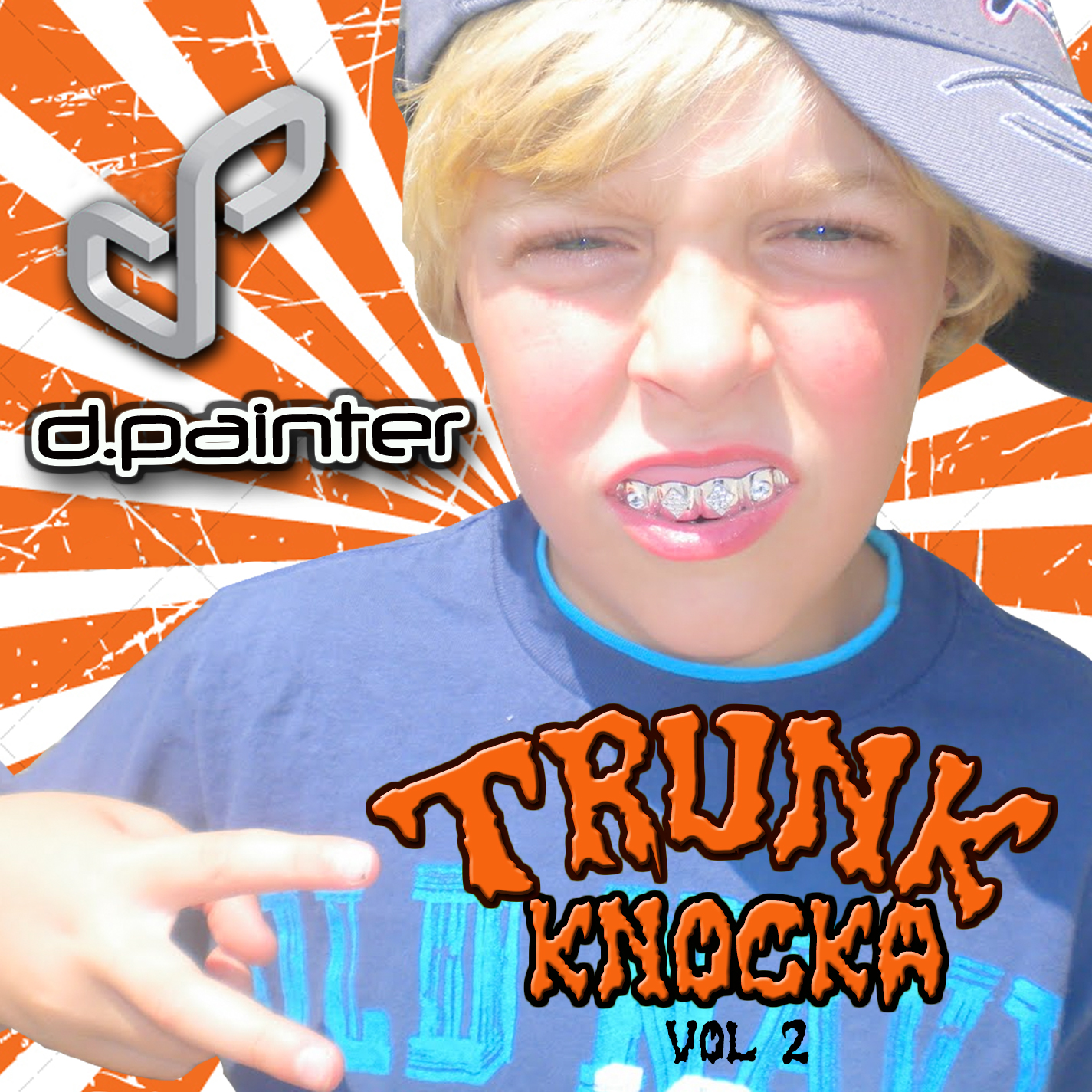 photo of a young boy with gold fronts in his mouth with overlayed text