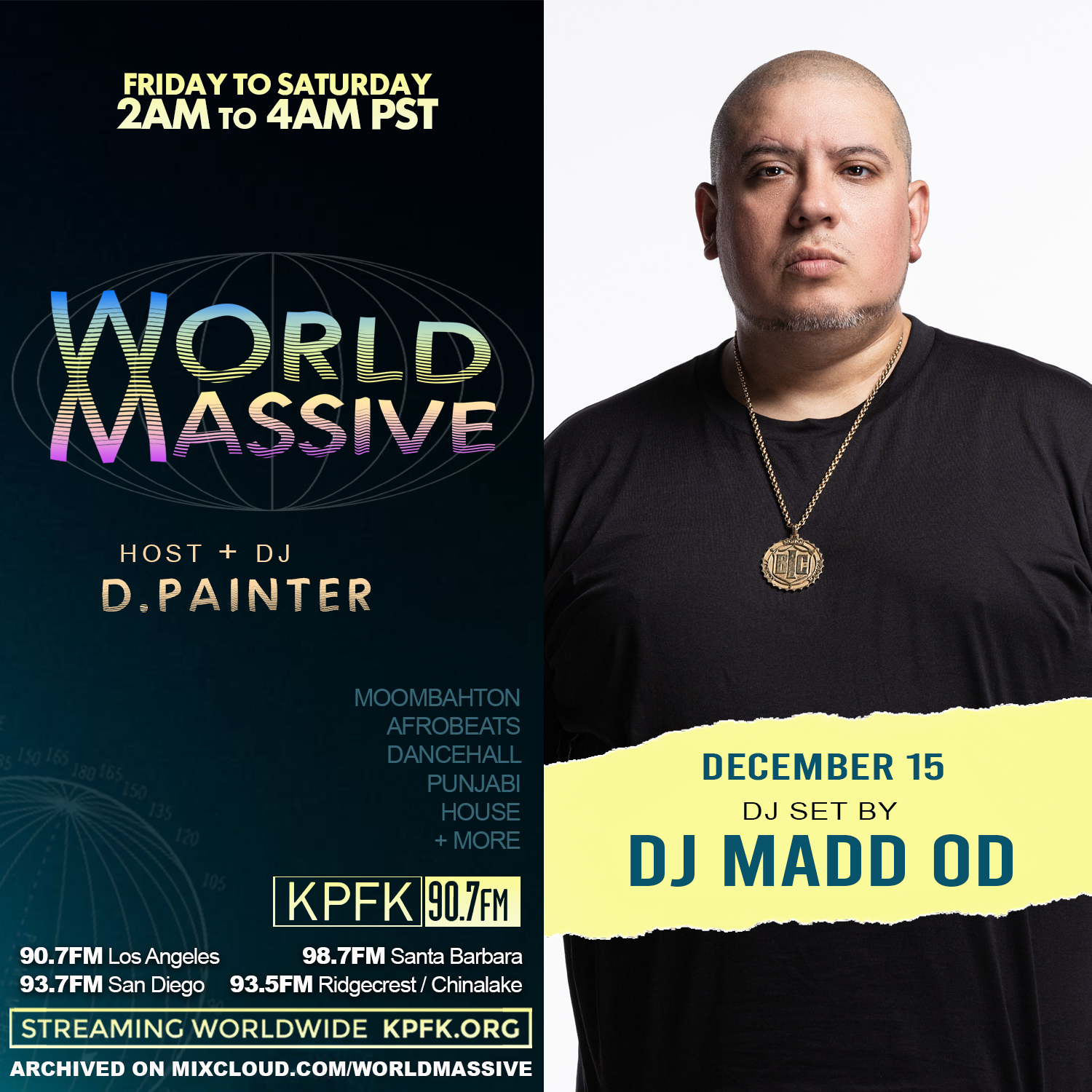 photo of DJ Madd OD with text to the side