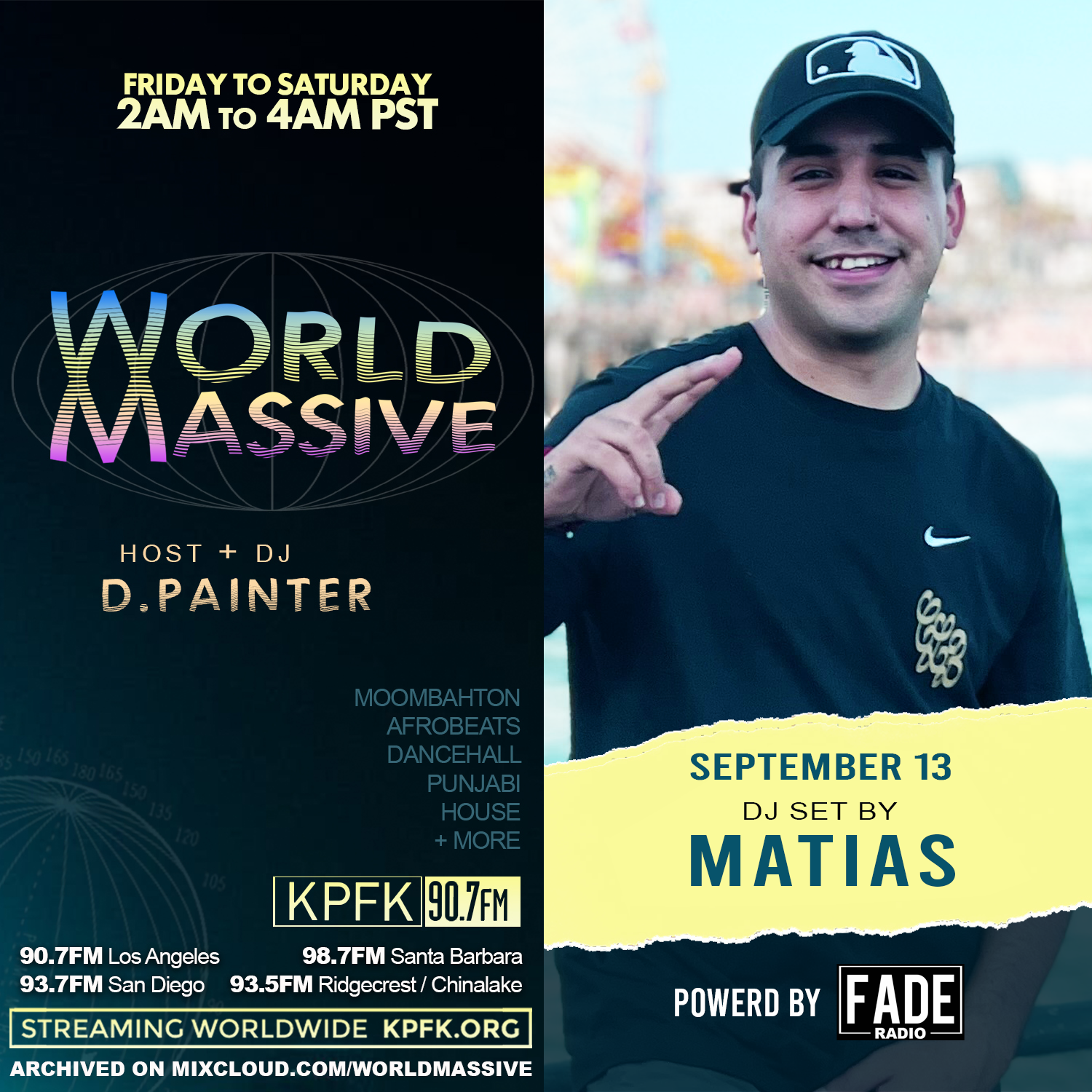 photo of Matias with text to the left