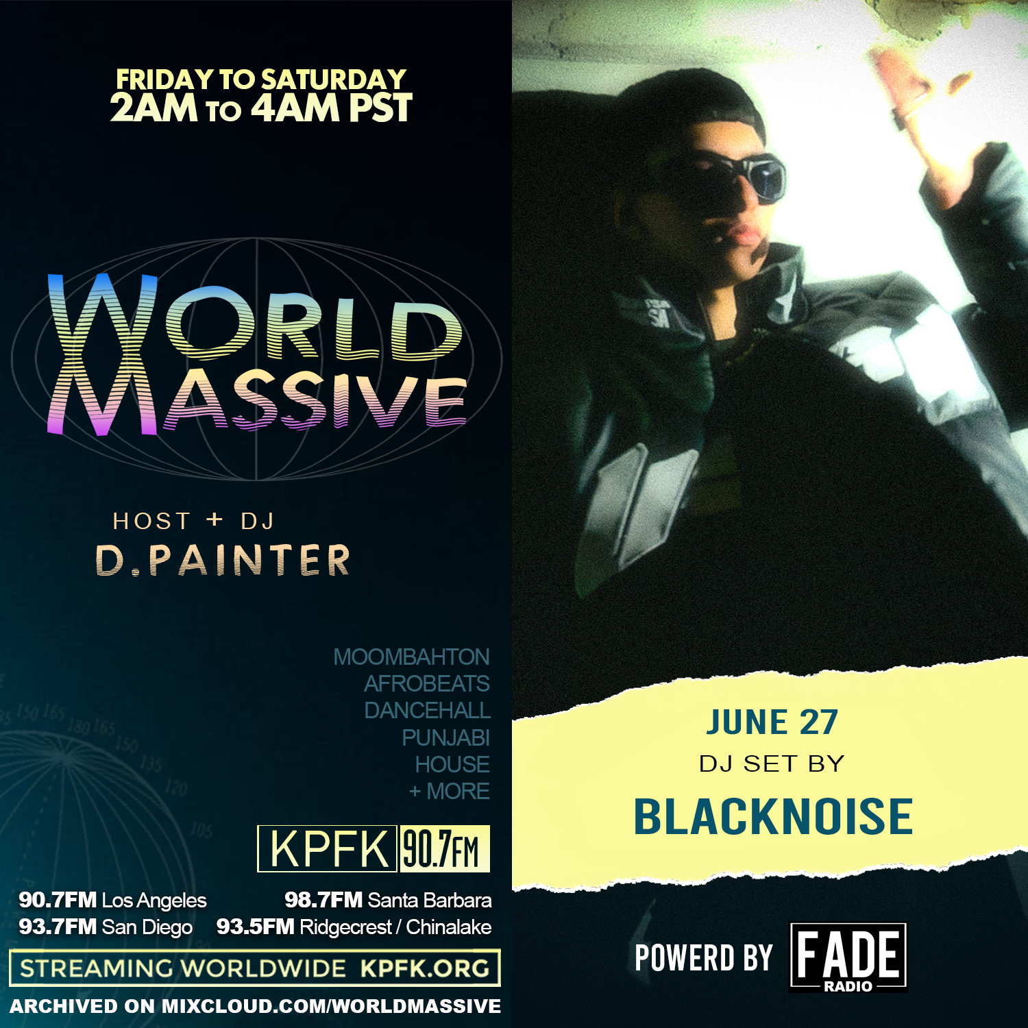 photo of BlackNoise with text to the left