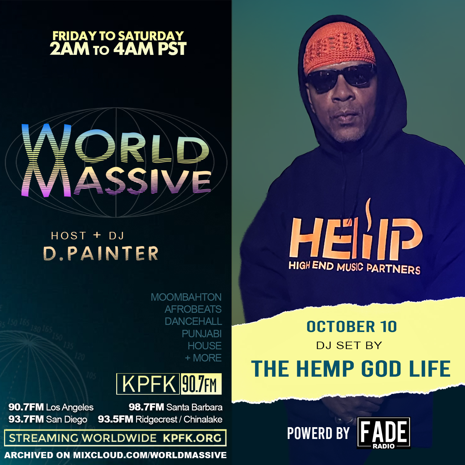 photo of The Hemp God Life with text to the left