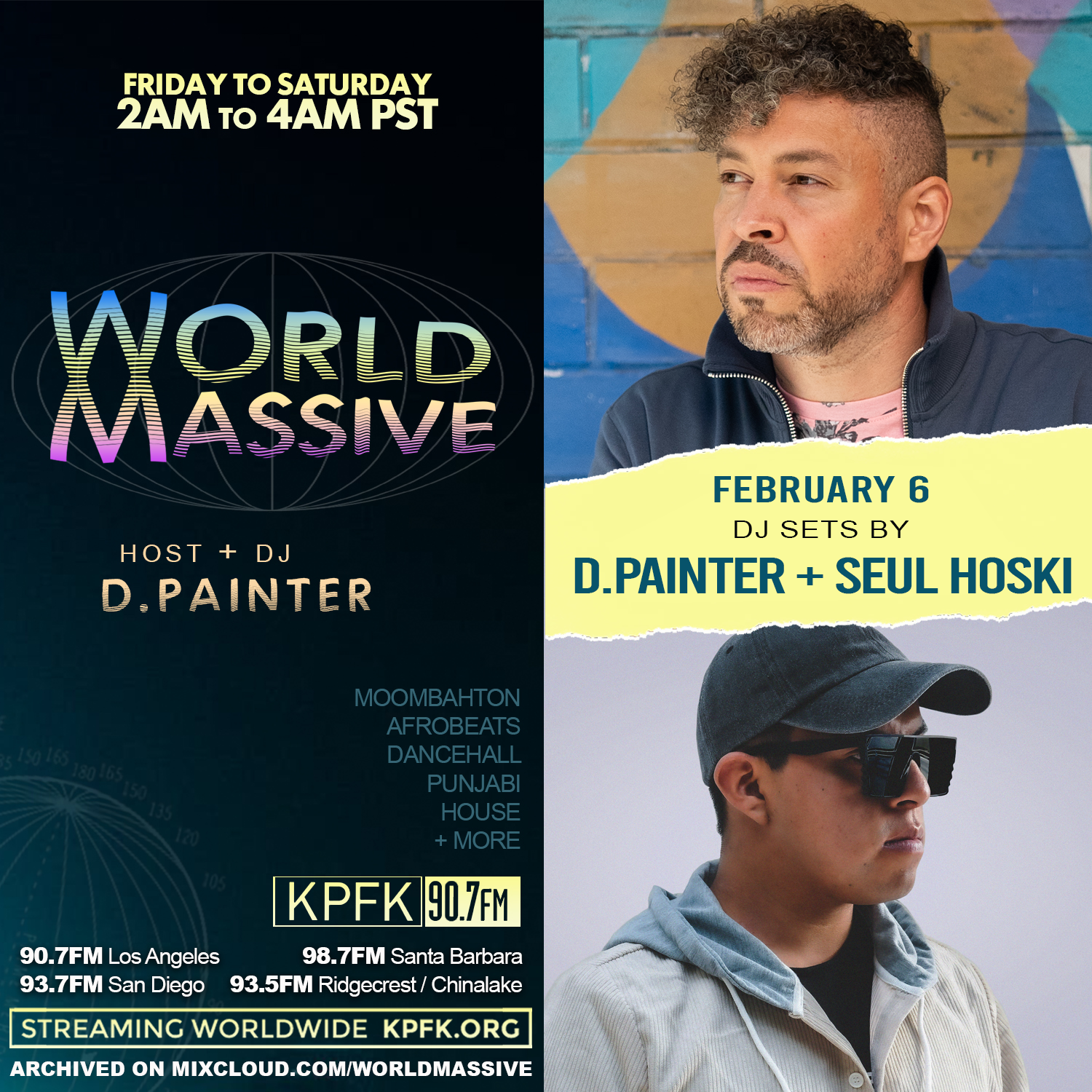 stacked photos of d.painter and Seul Hoski with text to the left